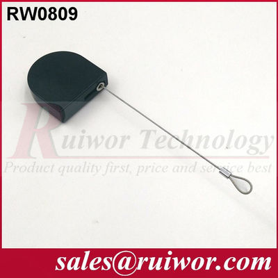 RUIWOR RW0809 D-شكل ميني مكافحة السرقة سحب صندوق مع نهاية كابل حلقة المزود