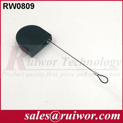 RUIWOR RW0809 D-شكل ميني مكافحة السرقة سحب صندوق مع نهاية كابل حلقة المزود