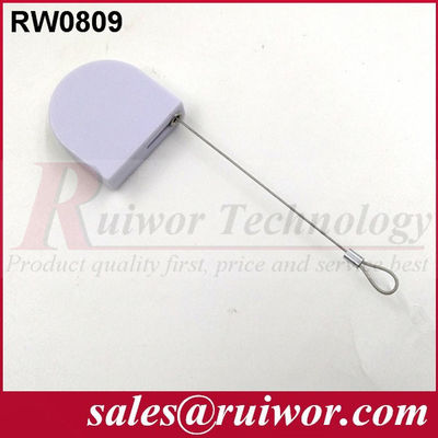RUIWOR RW0809 D-شكل ميني مكافحة السرقة سحب صندوق مع نهاية كابل حلقة المزود