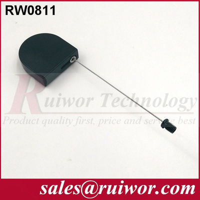 RUIWOR RW0811 حبل أمان صغير على شكل D مع نهاية المسمار الرأس المسطحة المزود