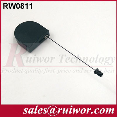 RUIWOR RW0811 حبل أمان صغير على شكل D مع نهاية المسمار الرأس المسطحة المزود