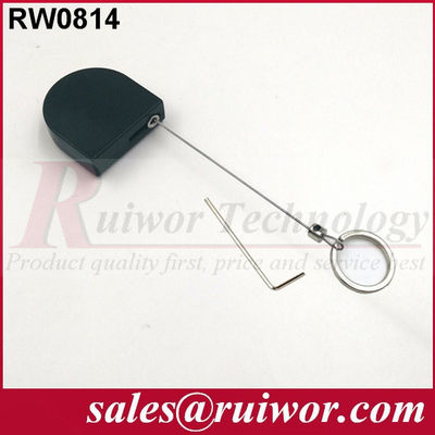 RUIWOR RW0814 صندوق سحب صغير على شكل D مع نهاية حلقة المفتاح المزود
