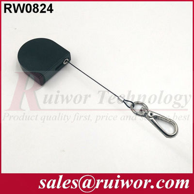 RUIWOR RW0824 القيود الصغيرة القابلة للانسحاب على شكل D مع نهاية الخطاف المزود