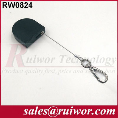 RUIWOR RW0824 القيود الصغيرة القابلة للانسحاب على شكل D مع نهاية الخطاف المزود