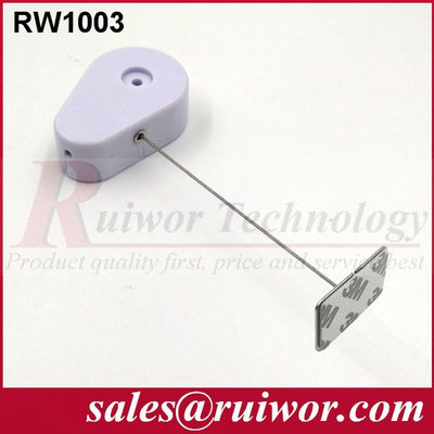 RUIWOR RW1003 مكافحة السرقة على شكل قطرة مع نهاية لوحة معدنية لزجة المزود