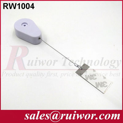 RUIWOR RW1004 القيود القابلة للانسحاب على شكل قطرة مع نهاية علامة الكلب اللزجة المزود
