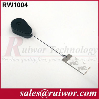 RUIWOR RW1004 القيود القابلة للانسحاب على شكل قطرة مع نهاية علامة الكلب اللزجة المزود