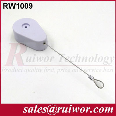 RUIWOR RW1009 ملف مضاد للسرقة على شكل قطرة مع نهاية كابل الحلقة المزود