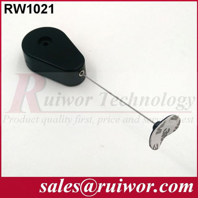 RUIWOR RW1021 صندوق سحب مضاد للسرقة على شكل قطرة مع نهاية اللصق المرن المزود