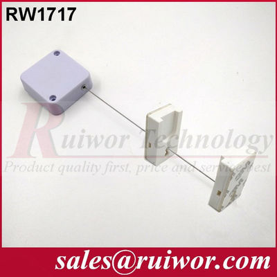 RUIWOR RW1717 رباط مربع قابل للانسحاب مع نهاية حامل الشاشة المغناطيسية الملصقة المزود
