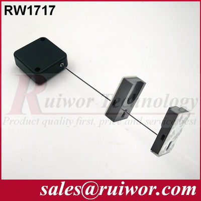 RUIWOR RW1717 رباط مربع قابل للانسحاب مع نهاية حامل الشاشة المغناطيسية الملصقة المزود