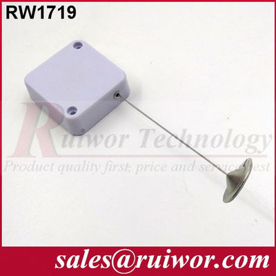 RUIWOR RW1719 مربع مكافحة السرقة سحب صندوق مع 22mm المعدنية مستديرة اللزجة لوحة نهاية المزود