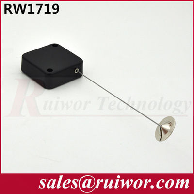 RUIWOR RW1719 مربع مكافحة السرقة سحب صندوق مع 22mm المعدنية مستديرة اللزجة لوحة نهاية المزود