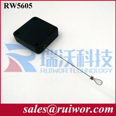 RUIWOR مربع شكل RW5600 Sereis عدة أغراض مكافحة السرقة سحب صندوق قوة سحب ماكس 2.5LB / طول الكابل ماكس 400CM المزود