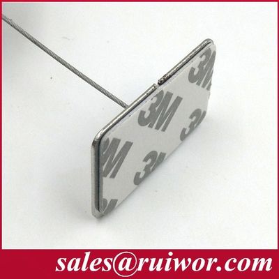 RUIWOR RW0003 عمل الصفيحة المعدنية اللاصقة مع صندوق سحب مكافحة السرقة / ربط أمني قابل للانسحاب / متسلسل كابل آمن المزود