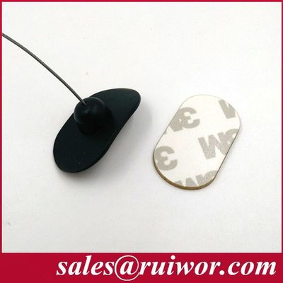 RUIWOR RW0021 الصمغات المرنة المطاطية الصفيحة العمل مع مكافحة السرقة سحب صندوق / رباط الأمان القابلة للانسحاب / كابل ريكولير المزود