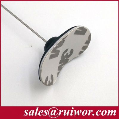 RUIWOR RW0021 الصمغات المرنة المطاطية الصفيحة العمل مع مكافحة السرقة سحب صندوق / رباط الأمان القابلة للانسحاب / كابل ريكولير المزود
