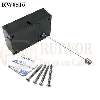RW0516 Cuboid Anti Theft Pull Box With Side Hole Hardwar Cable End Used For Product Positioning