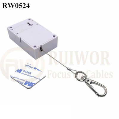 RW0524 Cuboid Anti Theft Pull Box With Key Hook Cable End