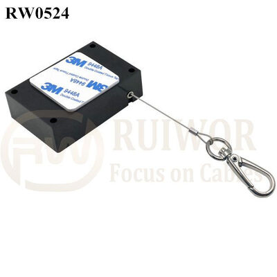 RW0524 Cuboid Anti Theft Pull Box With Key Hook Cable End