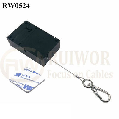 RW0524 Cuboid Anti Theft Pull Box With Key Hook Cable End