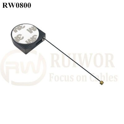 RW0800 Retractable Tether D-Shaped Mini Size Box Featuring Customizable Logo Size Color And Retract Pull Force Options