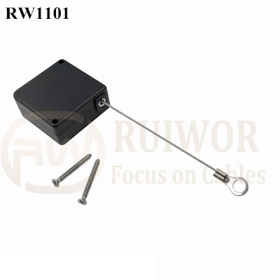 RuiWor RW1101 Slow Retract Anti Theft Retractable Pulling Box With Ring Terminal For Open Sale Secure Or Home Items Positioning