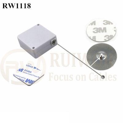 RuiWor RW1118 Square Security-Pulling Box Anti Theft Rope With Short Metal Plate End Fitting Used In Security Solutions