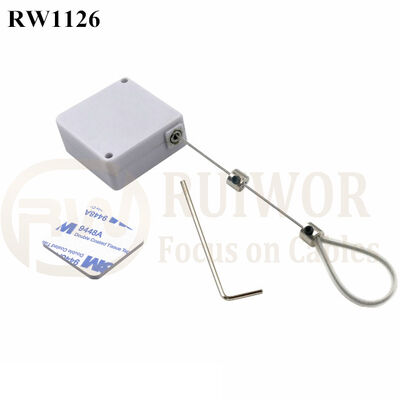 RuiWor RW1126 Square Security-Pulling Box Anti Theft Pulling-Box With Loop End Fitting For Retail Product Positioning