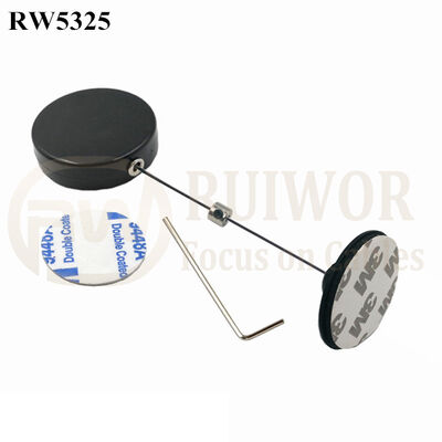 RW5325 Round Security Display Tether Plus Dia 38mm Circular Adhesive Plastic Plate