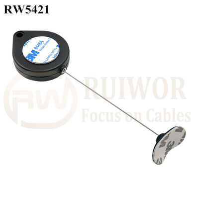 RW5421 Heart-Shaped Security Pull Box Plus 33X19MM Oval Sticky Flexible Rubber Tips