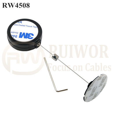 RW4508 Round Display Pull Box Plus Dia 38mm Circular Sticky Flexible ABS Plate