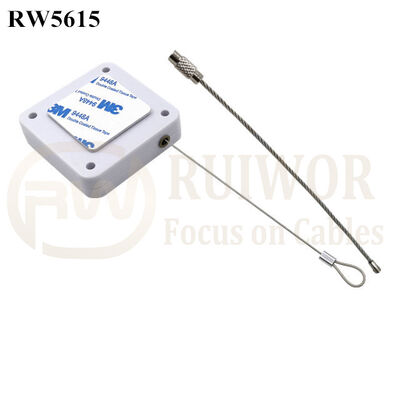 RW5615 Square Heavy Duty Retractable Cable Plus Wire Rope Ring Catch