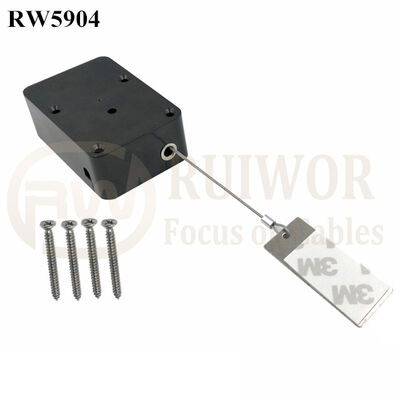 RW5904 Cuboid Heavy Duty Retractable Tether Pause Function Optional Plus Rectangular Sticky Metal Plate