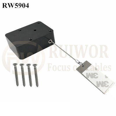 RW5904 Cuboid Heavy Duty Retractable Tether Pause Function Optional Plus Rectangular Sticky Metal Plate