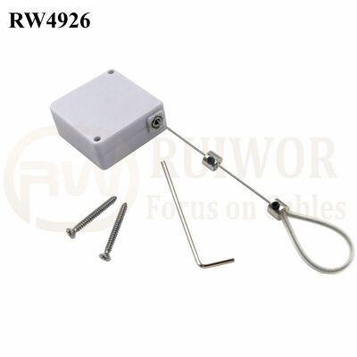 RW4926 Square Ratcheting Retractable Tether Plus Stop Function And Adjustable Wire Loop Coated Silicone Hose