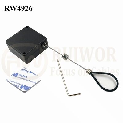 RW4926 Square Ratcheting Retractable Tether Plus Stop Function And Adjustable Wire Loop Coated Silicone Hose