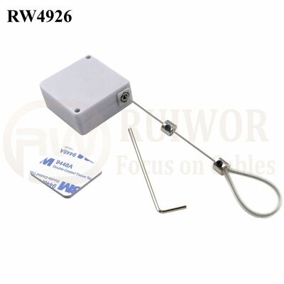 RW4926 Square Ratcheting Retractable Tether Plus Stop Function And Adjustable Wire Loop Coated Silicone Hose