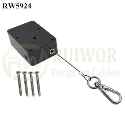 RW5924 مكعب شديد التحمل قابل للسحب وظيفة إيقاف اختيارية بالإضافة إلى خطاف مفتاح