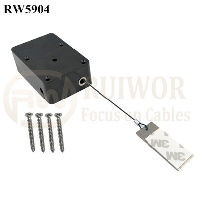RW5904 مكعب شديد التحمل قابل للسحب وظيفة الإيقاف المؤقت اختيارية بالإضافة إلى لوحة معدنية مستطيلة لاصقة